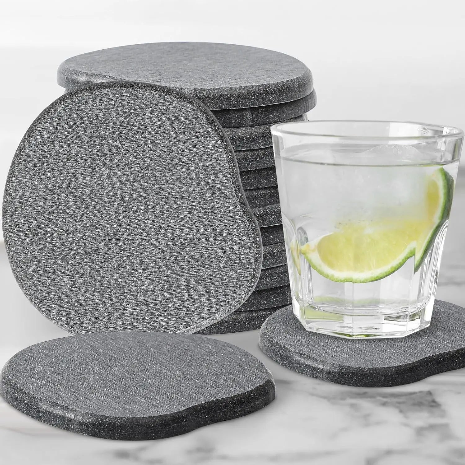 Unique Absorbent Stone Coasters Instant Drying Stone Drinks Coasters Natural Diatomaceous Earth Coasters for Drinks