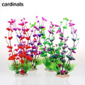 1PCS Eco-Friendly PVC Fish Tank Decoration with Ceramic Base Artificial Aquatic Plants 24cm High Aquarium Accessories