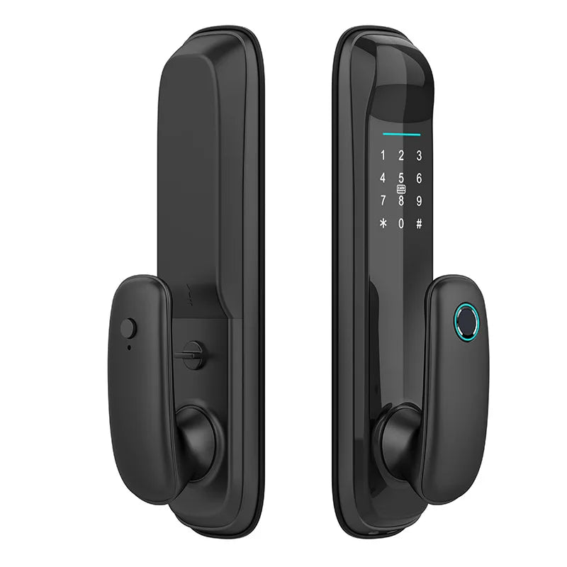 JAYA Tuya Smart Digital Fingerprint Lock Automatic Biometric Lock Rfid Ic Card Wifi App Combination Home Security Door Lock