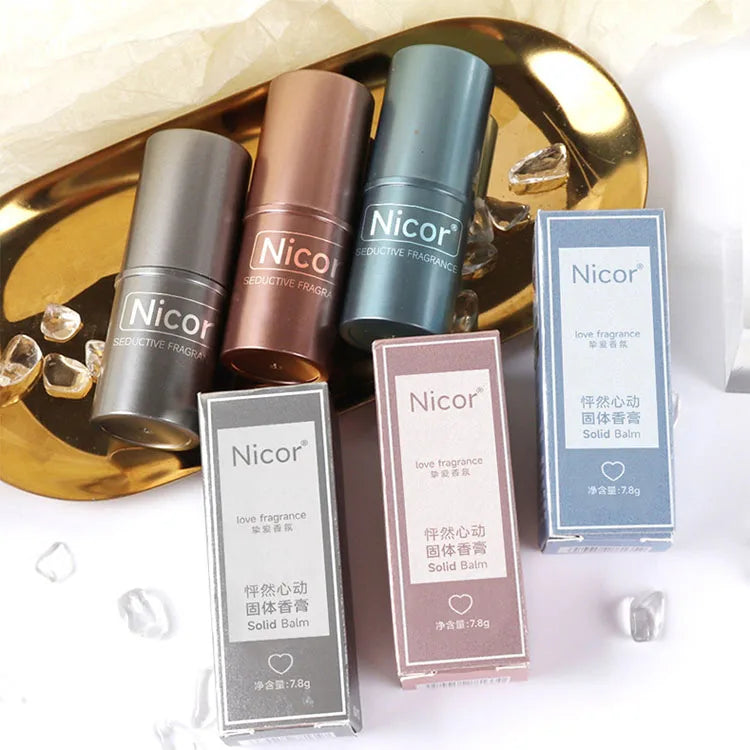 Top Quality 8ml Men and Women Metal Perfume Aluminum Bottle Cosmetic Travel Solid Perfume