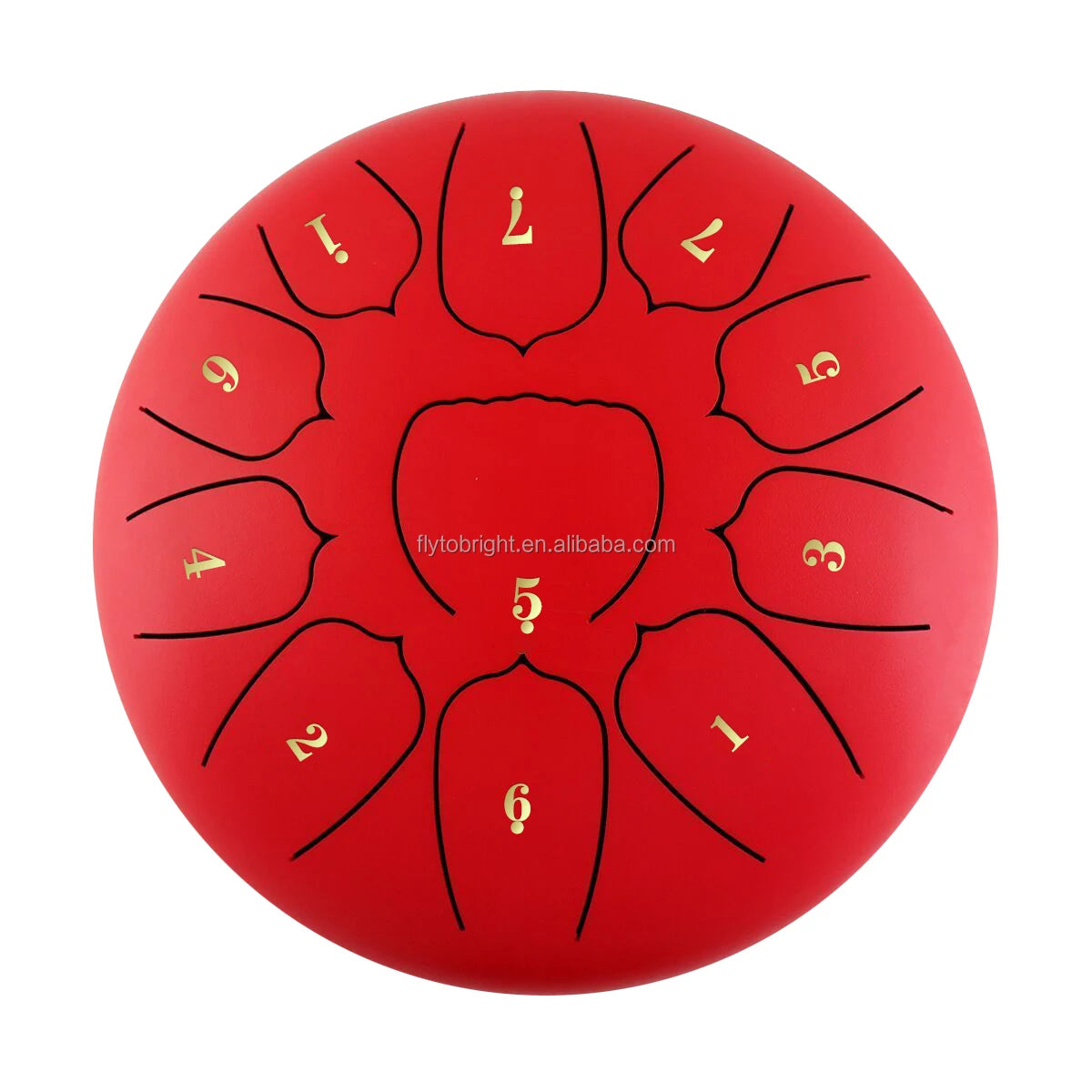 Factory Offer Wholesale White 6 Inch (15cm) 11Note/ Tongue Red C Major Steel Tongue Rain Drum