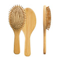 Fashionable Biodegradable Bamboo Long Handle Paddle Brush Comfortable Scalp Massage Detangle Comb for Hair