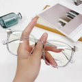 Full Rim Square Solid Prescription Eyewear for Unisex Optical Glasses Frame with PC AC Lens and Metal Hinge