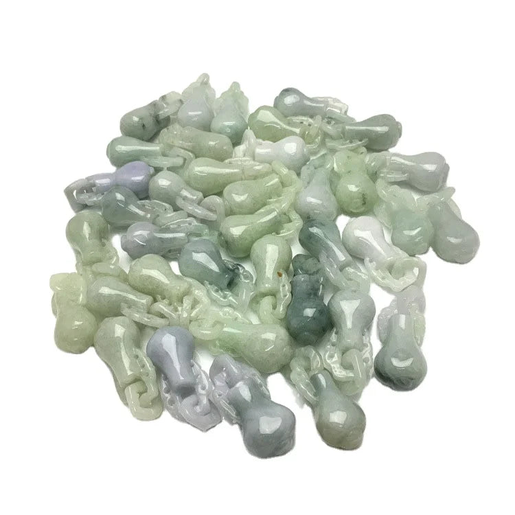 Myanmar Jade Grade a Jade Ring Vase Carving Pendant Pendant Jade Handicraft Factory Wholesale