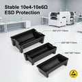 ESD Modern PP Tray Antistatic SMT Reel Storage Box Plastic SMD Reel Stand Black Warehouse Laboratory Furniture