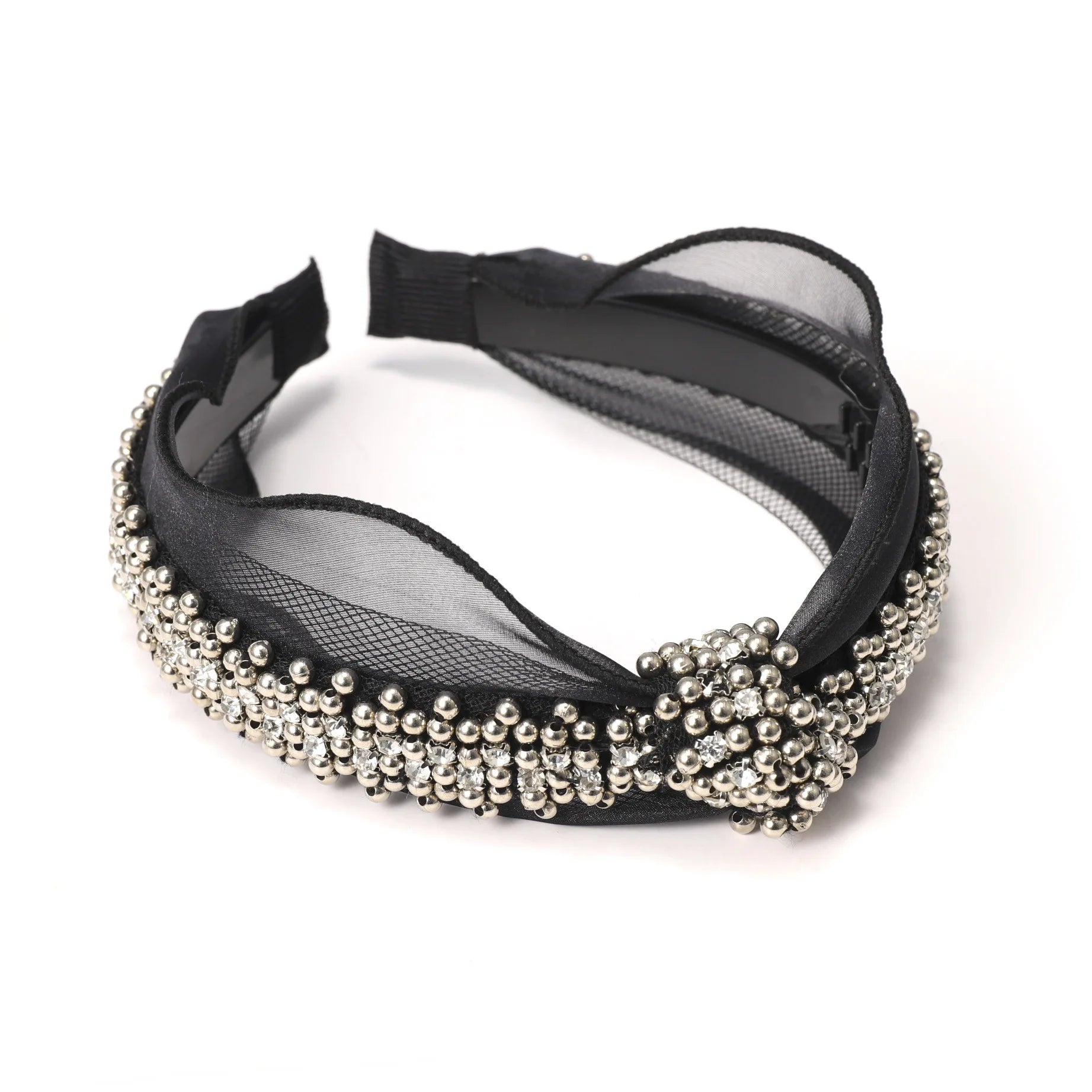 2022 New Design Spring Flower Beads Handmade Pearl Custom Hair Accessories Crystal Headbands for Women Luxury