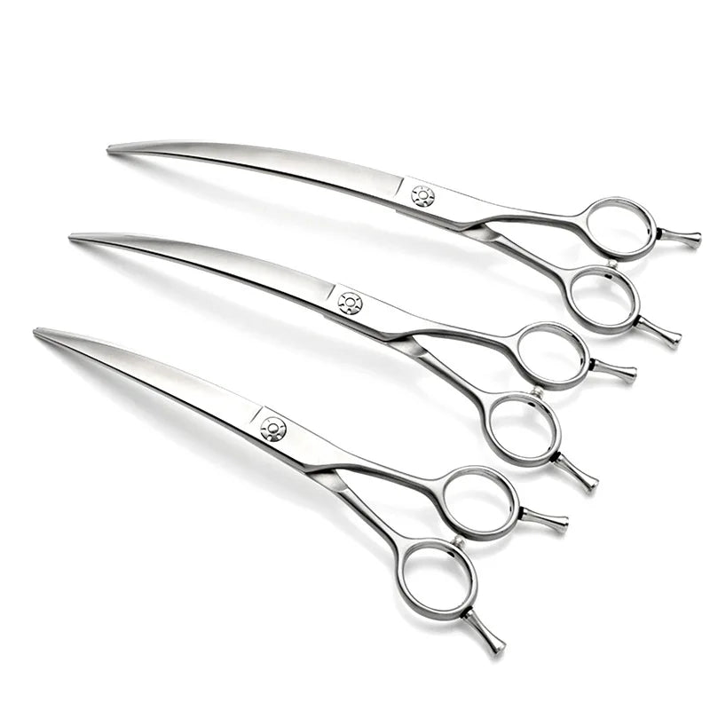 45 Degree Straight Beauty Shear Pet Hair Dog Grooming Scissors Stainless Steel Right-Handed 7.5 Inch