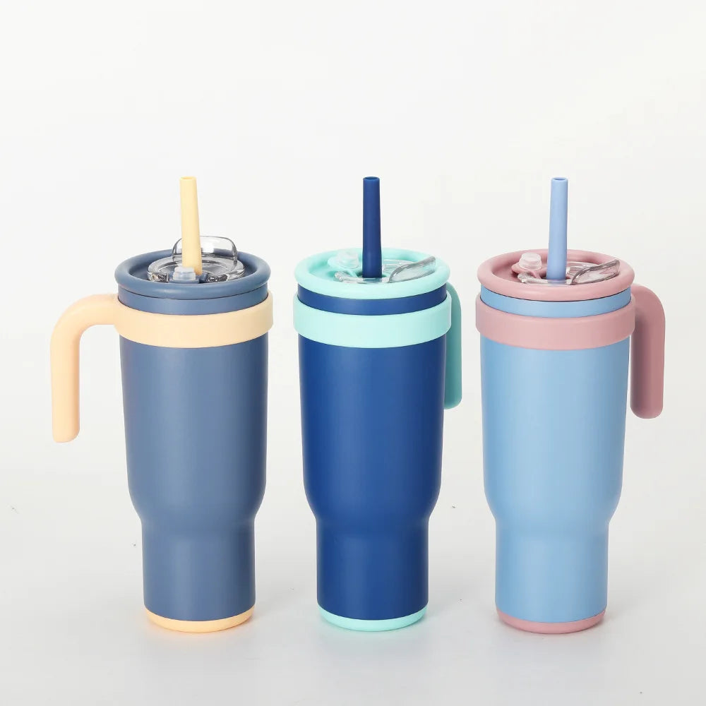 40oz Leak-Proof Custom Stainless Steel Tumblers 14oz Mini Insulated Car Cup Portable for Outdoors & School Mini Mugs Gift Cup