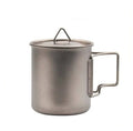 Ultralight Foldable Titanium 420ml NH Water Mug Camping Travel Cookware with Handle