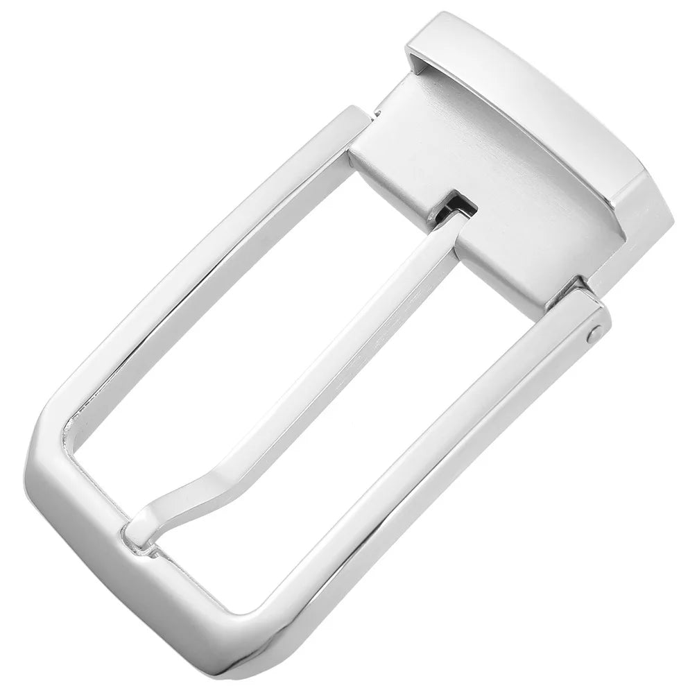 LY35-61510  Men's Stainless Steel Perforated Belt Buckle Casual Pin Buckle