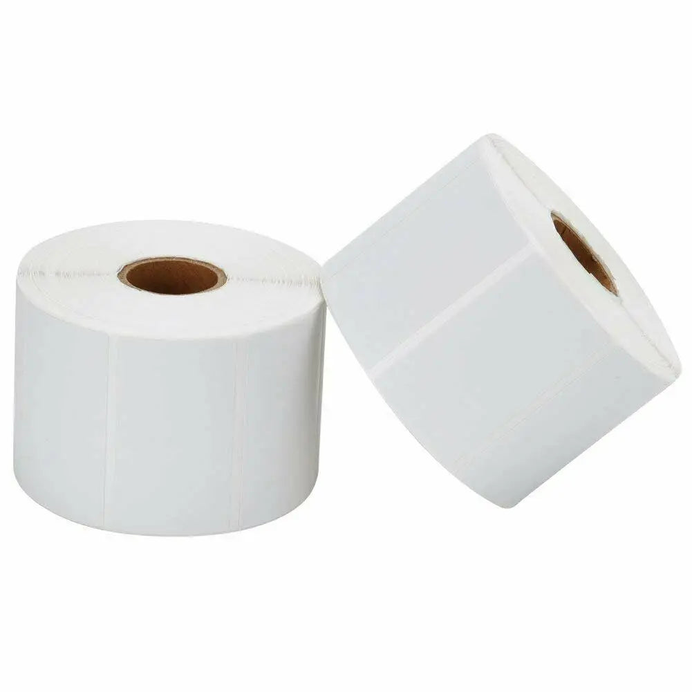 80 X 25mm Direct Thermal Waterproof Top Coated Barcode Sticker Shipping Address Adhesive Zebra Label with Custom Logo in Stock