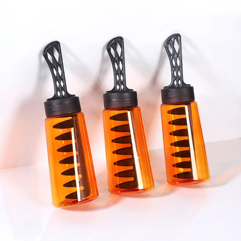 Eco Natural Head Styling 300ml Gel Cream Hose Oil Comb Men's Hair Oil Hair Wax Plastic Body Amber Pet Bottle