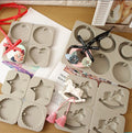 B-5572 DIY Aromatherapy Wax Tablet Pendant Silicone Mold Geometry Crystal Glue Epoxy Resin Decorations Make Tools Gypsum Mould