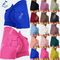 15 Colors Women V Waist Push up Yoga Shorts With Pockets Gym Fitness Sports Wear Leggings Workout Running Scrunch Shorts Clothes