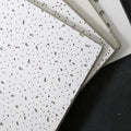 Modern Design Acoustic Mineral Wool Ceiling Board 595x595x12mm Square Shape Fireproof with Perforated Ceilings for Hotels