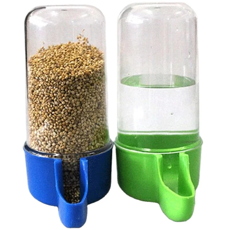 Online Customization Portable Plastic Pet Travel Outdoor Drink Feeding Birds Water Bottle