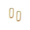 ROXI Minimalist Retro Geometric Rectangular Twist S925 Silver Earrings Women Jewelries