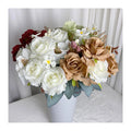 OUZI 9 head lucky curly rose flower artificial flowers wedding decoration