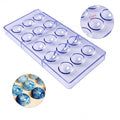 Hemispherical Shape 15 Cavity Fondant Cake Candy Moulds 3D Clear Plastic Chocolate Mold for Baking Tools