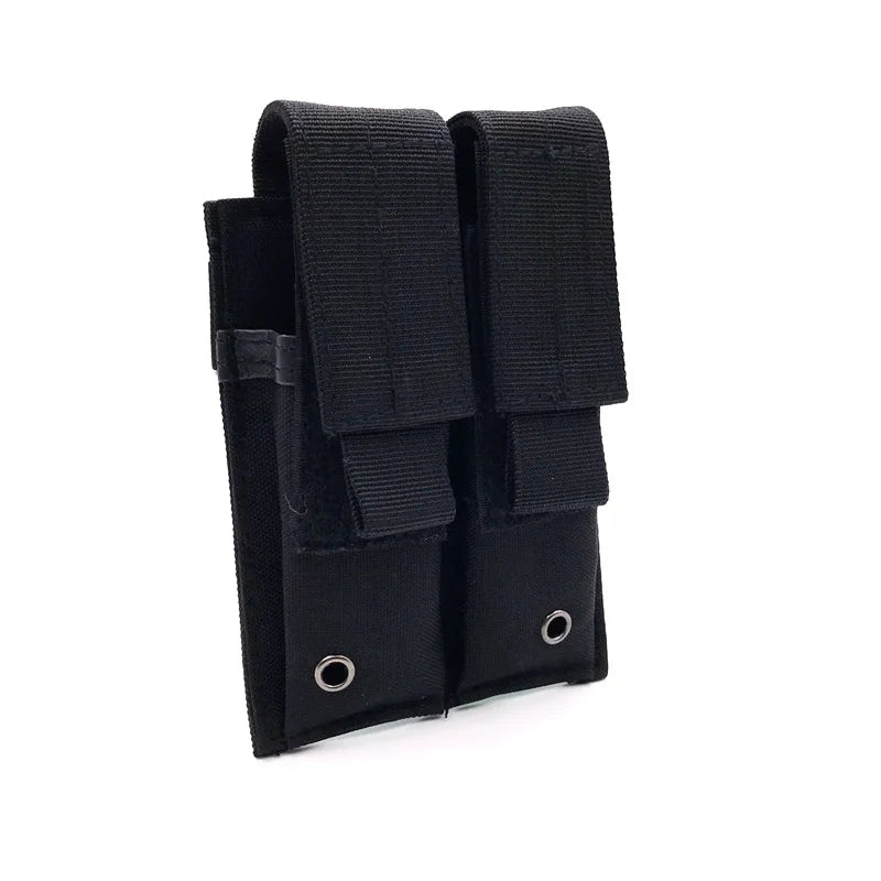 Hunting Accessories Magazine Pouch Tactical Double Molle Belt Dual Mag Bag Flashlight Holder Attachment Package