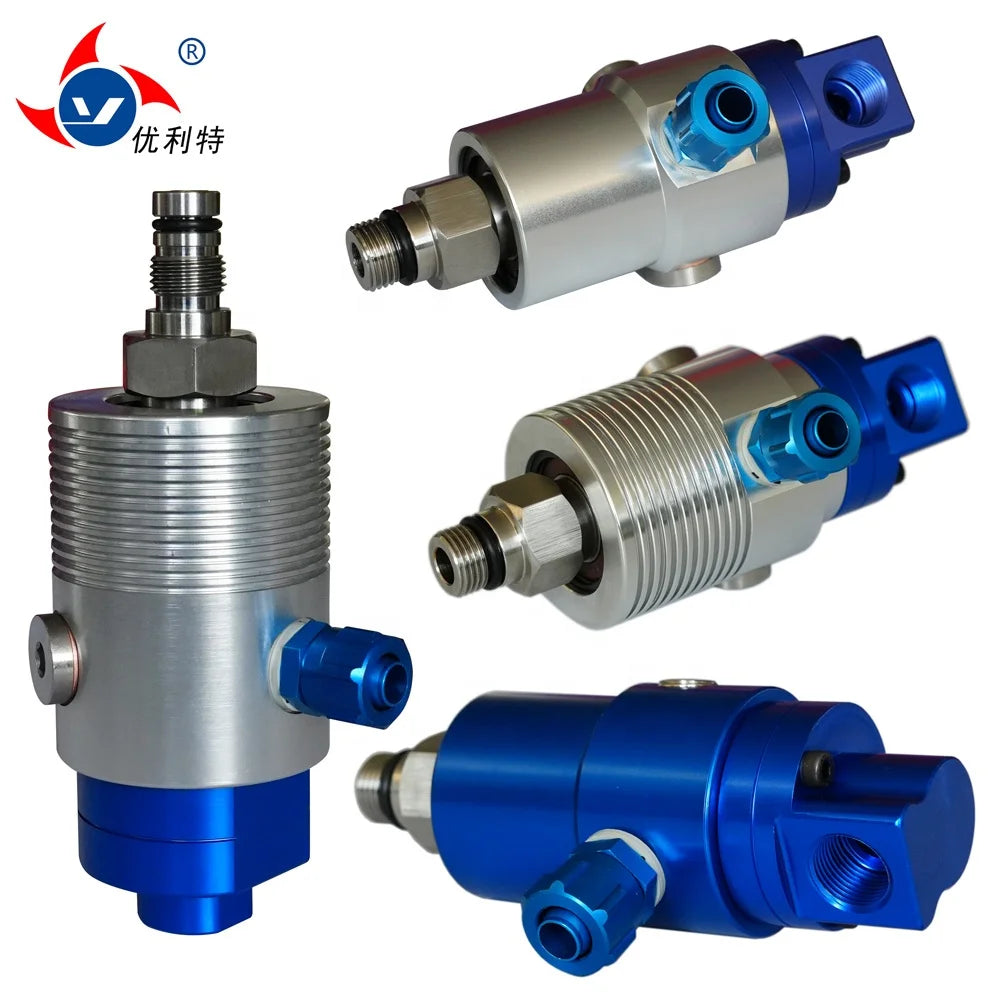 1109/902 Series Rotor-Mounted Rotary Joint Coolant Service with Dry Running Pipe Fittings