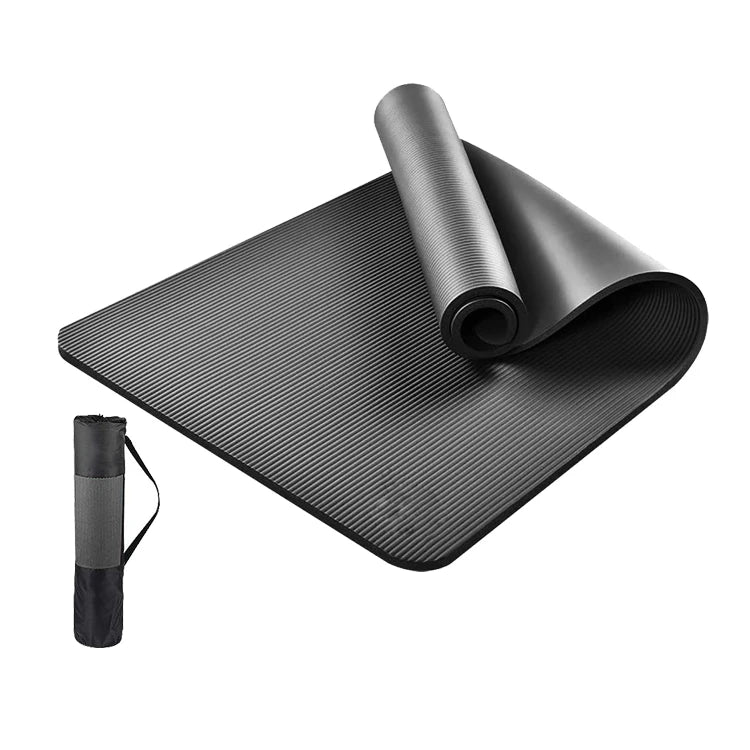 Private Label Extra Thick 8mm-10mm NBR Yoga Mat Non-Slip Fitness Exercise Anti-Slip Mat