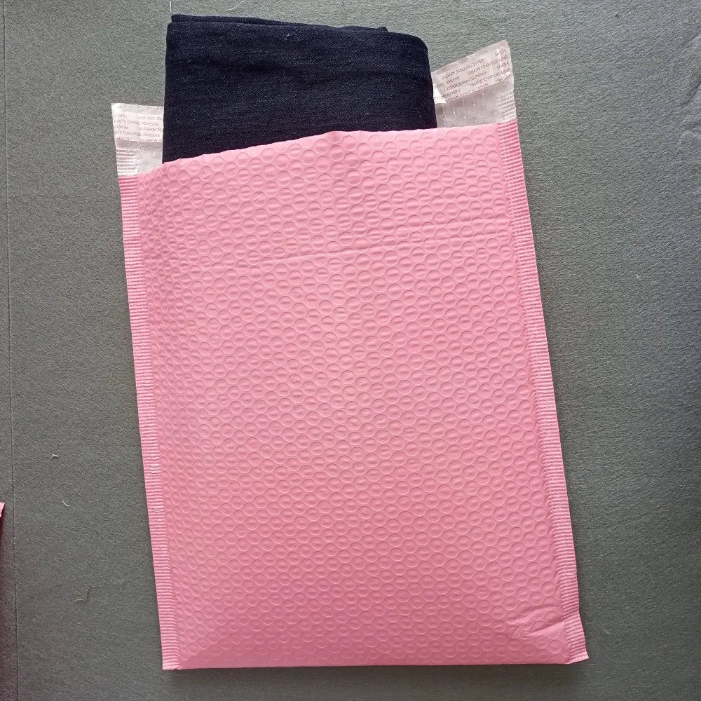 Creatrust Custom logo Rose Gold Metallic Mailer Shipping Envelope Padded Postal Satchels Bubble Poly Wrap Packaging Mailing Bag
