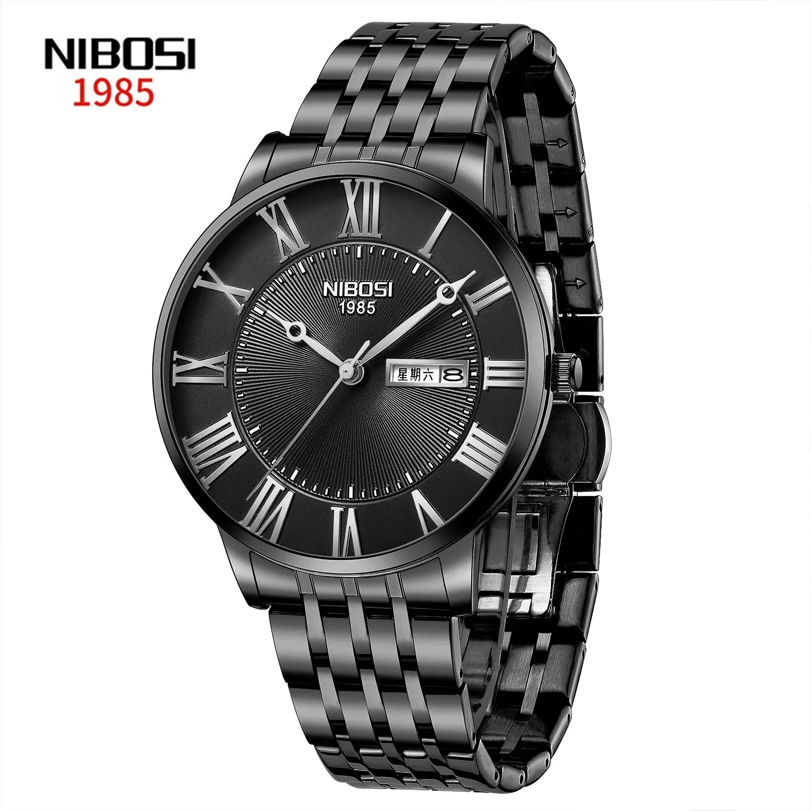 Nibosi 2527 Designer Watches Famous Brands Men Black Western Watches Relogio Masculino with Prices