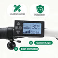 User-Friendly Compact HD Electronic Cycling Computer for Mountain Electric Bicycles and Scooters Digital Smart Type