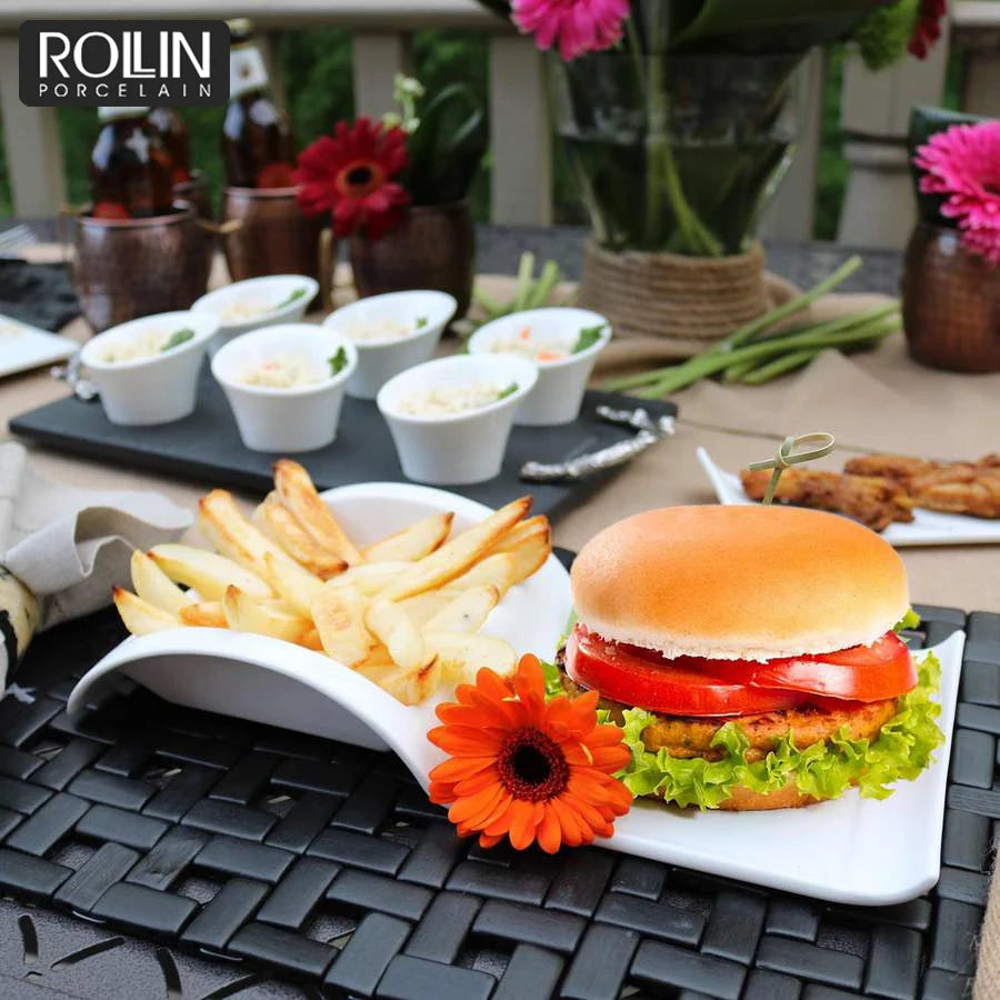 Wholesale Hotel Restaurant Modern Ceramic Tableware White Porcelain Plate With Custom Logo Other Hotel & Restaurant Supplies