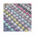 New Multi Color Chiffon Flower Lace Ribbon 3D Flower Lace Trim Fabric for Dancing Dress Clothing XF24 12 Flowers Per Yard