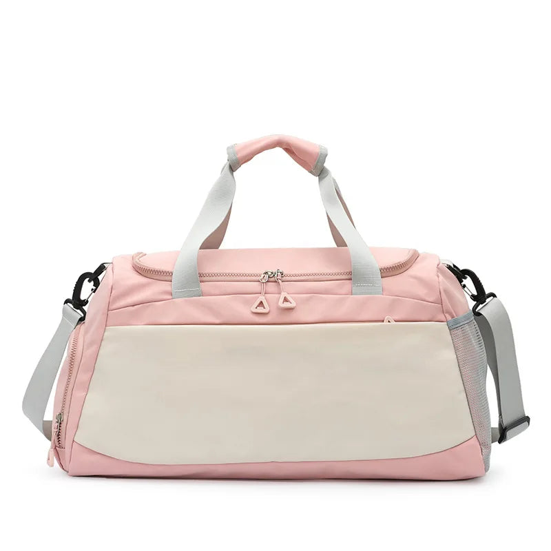 2023 Custom Logo Folding Travel Gym Bag Luxury PU Weekender Overnight Tote Modern Style for Sports