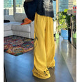 Custom New Design Streetwear Cotton Men Raw Hem Ripped Flared Pants Straight Leg Oversized Cotton Stack Baggy Broken Wash Pants