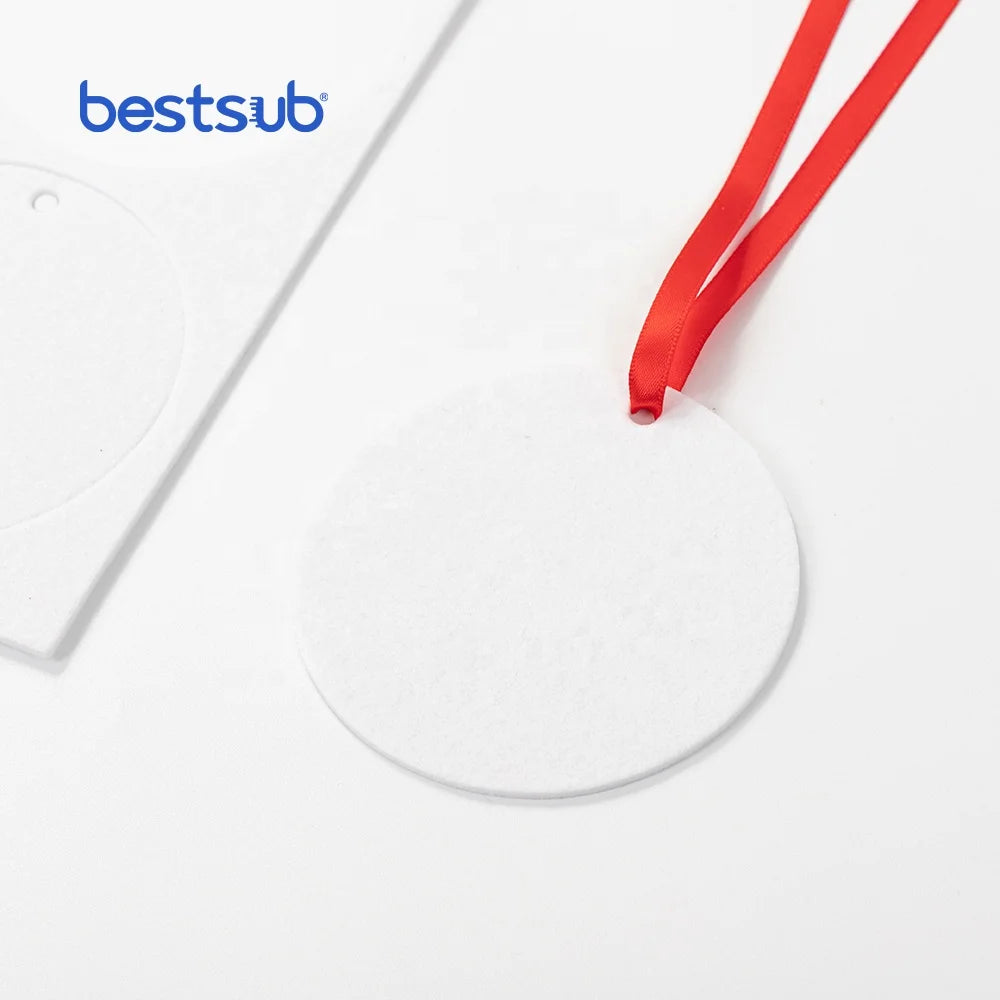 BestSub Wholesale Personalized Brief & Single Color Round Sublimation Blanks for Air Freshener