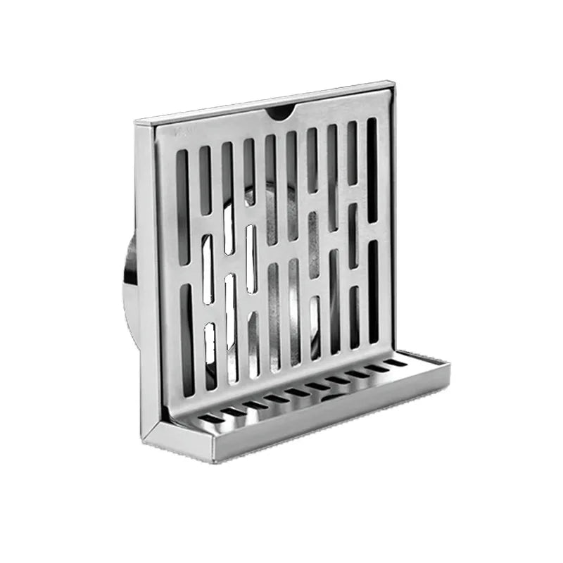Durable Modern Rectangular Shower Drain with Chrome Plated 304 Stainless Steel Floor Drain Multi Size for Bathroom