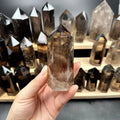 Natural Crystal Healing Stone Tower Smoky Quartz Tower Smoky Quartz Point  for Healing  _XCG