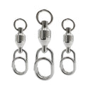 Saltwater Fishing Tackle Heavy Duty Terminal Connectors Double Ball Bearing Fishing Swivel with Oval Pin