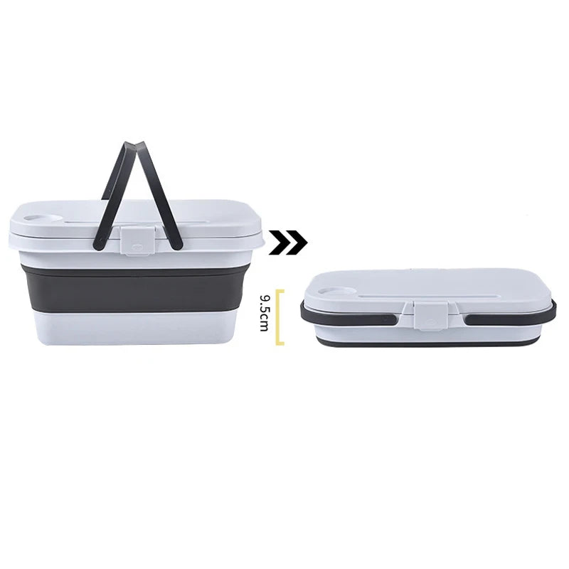 Collapsible Sink Outdoor Camping Picnic BasketPortable Foldable Tub Basin Bucket with Sturdy Handle