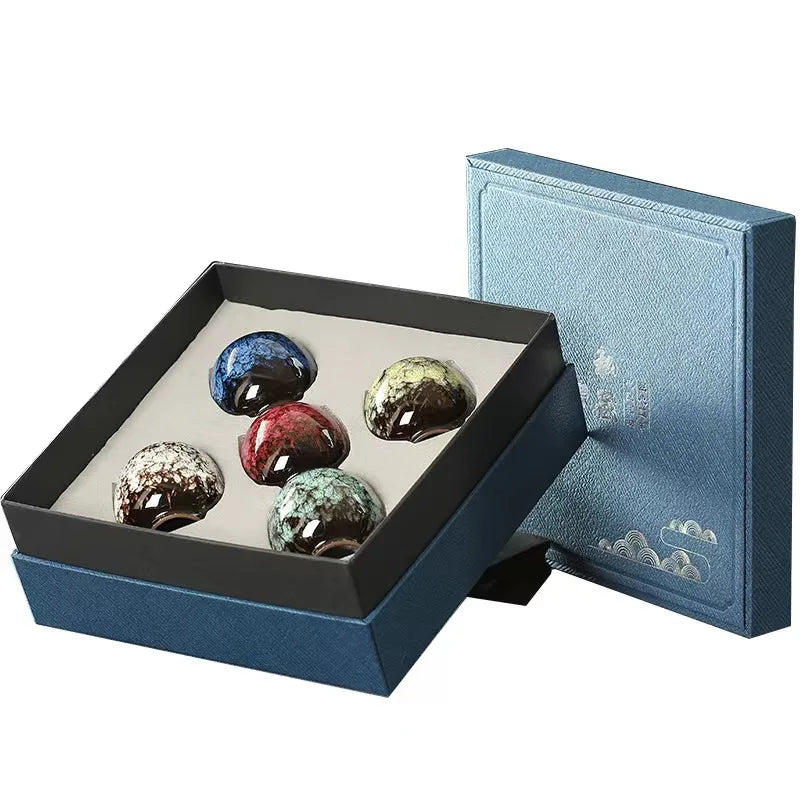Hot Sale 110ml Eco-Friendly Minimalist Design Ceramic Coffee Mug with 11 Colors Egg Shape Gift Box