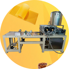 China Manufacturer Directly Supplies Full Automatic Electric Honey Beeswax Comb Foundation Sheet Making Embosser Roller Machine