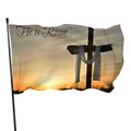 Durable 3x5FT Custom Printing Flag Jesus He Is Risen Flag for Festival Party Indoor Outdoor  Decoration