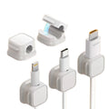 Adjustable Magnetic Cable Clip Foldable Plastic Cord Holder for Kitchen Table Desk Wall Organizing Cable Management Wire