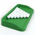 HOW TRUE Factory Wholesale Durable 100 Pcs Ball Golf Balls Storage Box Green Rubber Golf Balls Soft Tray for Driving Range