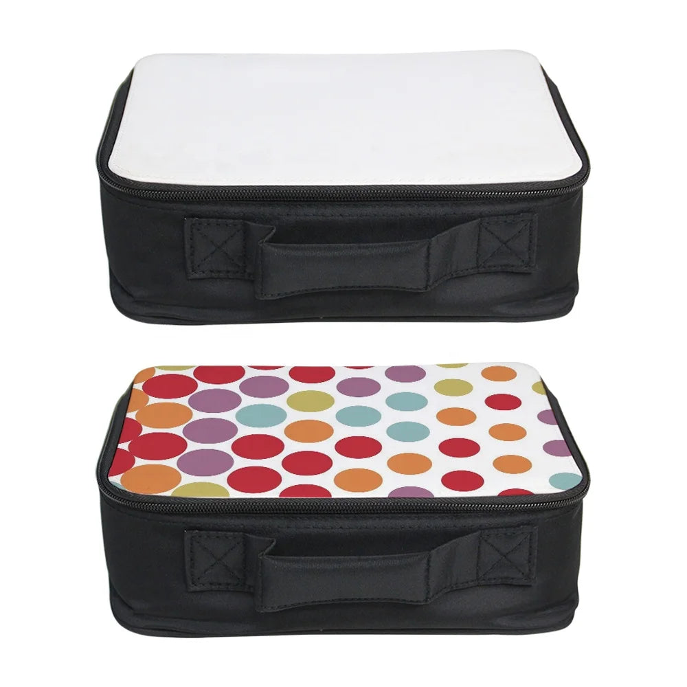 Prosub Portable DIY Printable Canvas Sublimation Insulate Lunch Bag Blank Warm Keeping Cooler Picnic Box Tote Bags