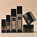 30ml 80ml 30g 50g  Refillable Empty Black/Frosted Cosmetic Containers  Luxury Square Glass Lotion Bottles Face Cream Jars