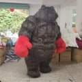 Funtoys Hot Sale Giant Inflatable Asiatic Black Bear Boxing Mascot Costume Plush Fur Custom Animal Wearable Walking 2m/2.6m/3m