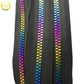 Eco-Friendly Fancy #5 Open End Zipper Colorful Plastic Resin Nylon Zipper Bags Shoes Customizable Brand Manufactured Maker