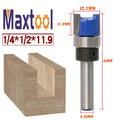 Woodworking Trimming Cutter Head 6.35mm Hard Alloy Milling Machine Straight Cutter Router Tools DIY OEM