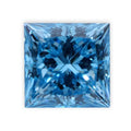 VOAINO Igi Certificate Vs1 1.53 Carat Princess Cut Fancy Color Intense Greenish Blue Synthetic Lab Grown Diamond