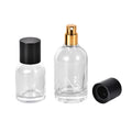 Wholesale Empty 30/50/100ml Refillable Empty Cosmetic Glass Spray Bottle Clear Boston Round Perfume Bottles